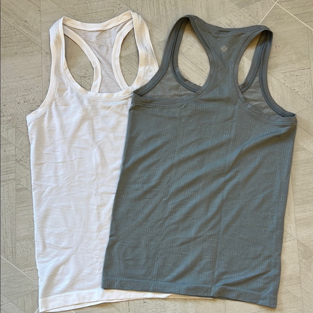 LULULEMON Racer back Tanks two (2)